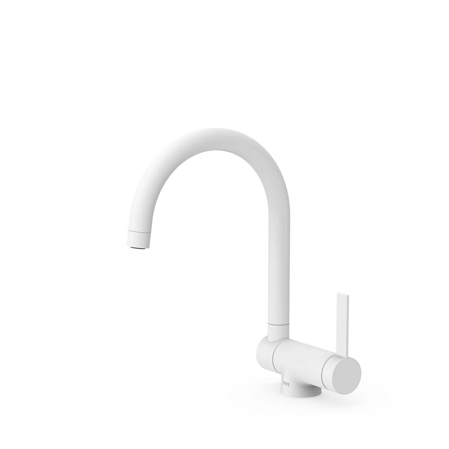КУХОННЫЙ смеситель с одной ручкой и откидным носиком для кухни-23033502BM TRES Kitchen