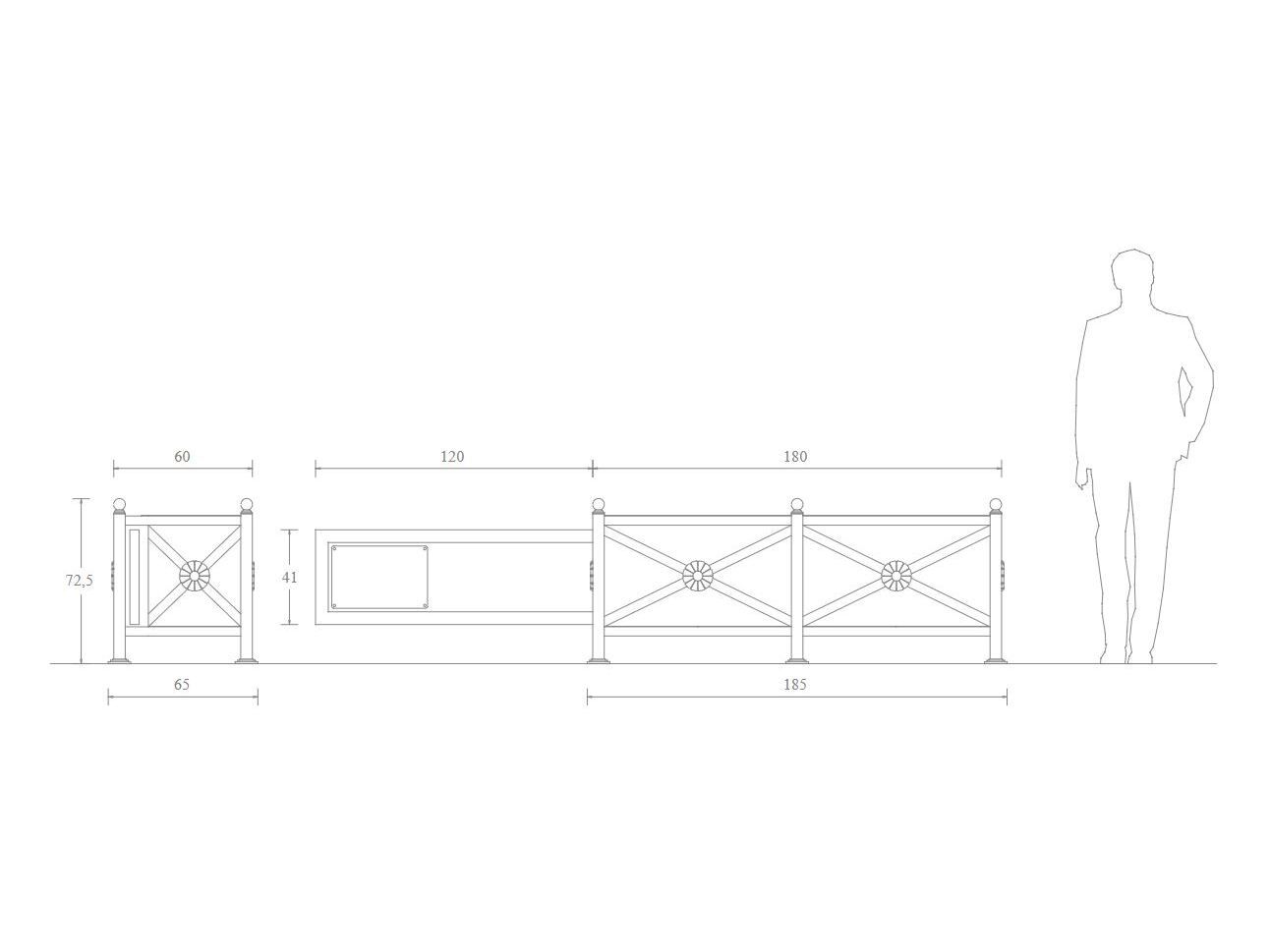 Парапедон с правой преградой DIMCAR OPEN&GO ARCH-00083904 - Вид №2