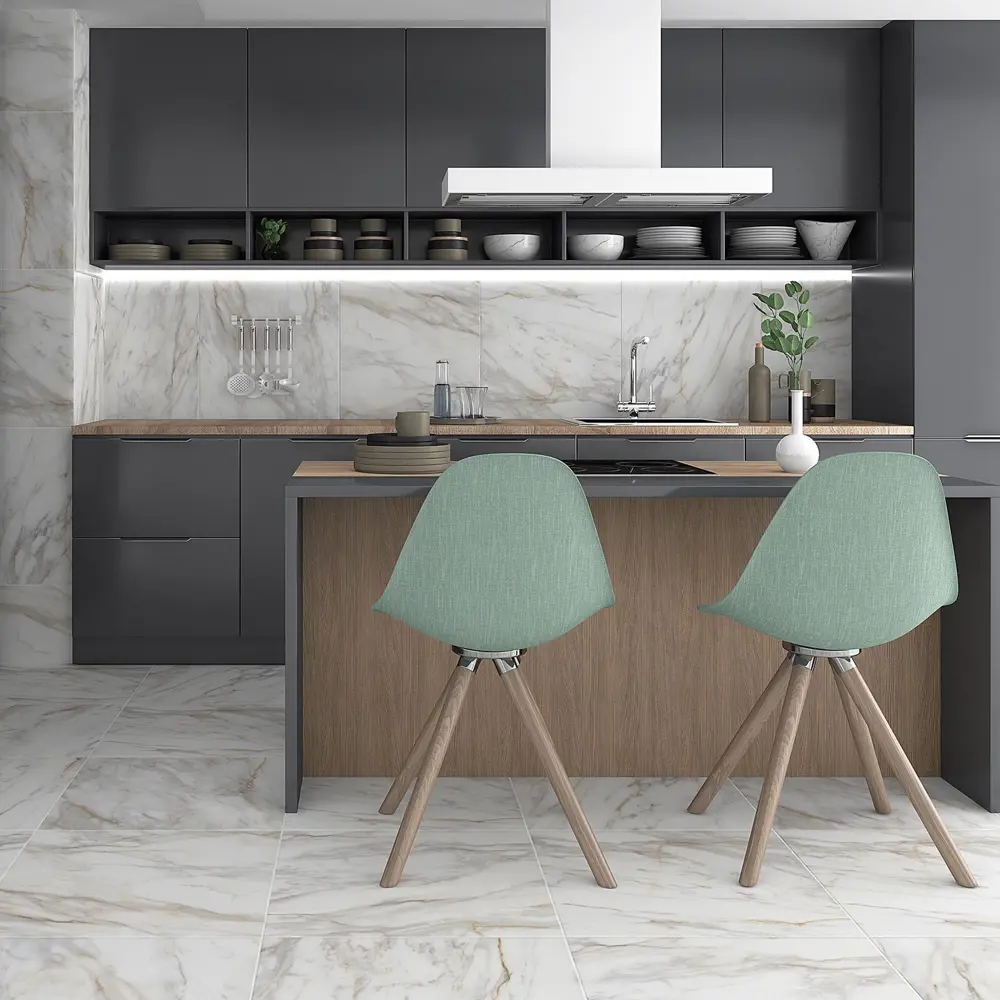 Керамогранит Helio 60x60 см 1.8 м² цвет белый 84307229 STLM-2153582 Santreyd