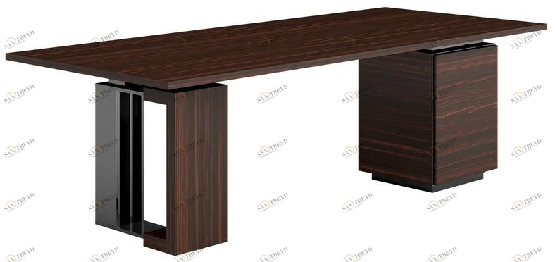 Capital Collection Прямоугольный деревянный стол с ящиками Tycoon sun-id-1489116