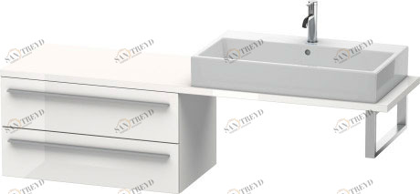 XL542908585 Шкафчик для компактной консоли X-Large #XL5429 800 x 478 мм Белый глянцевый лак Duravit