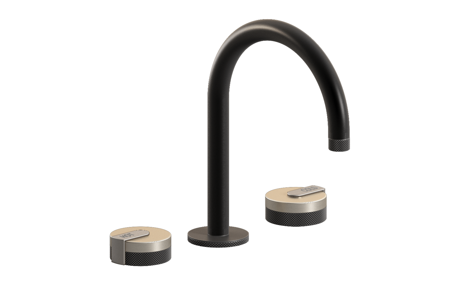 E-11512-R1BNi-L1SN-GM Смеситель для умывальника на 3 отвертия GRAFF MOD+