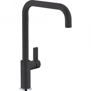 Смеситель кухонный  Franke Elegance Поворотный излив Fragranite Оникс