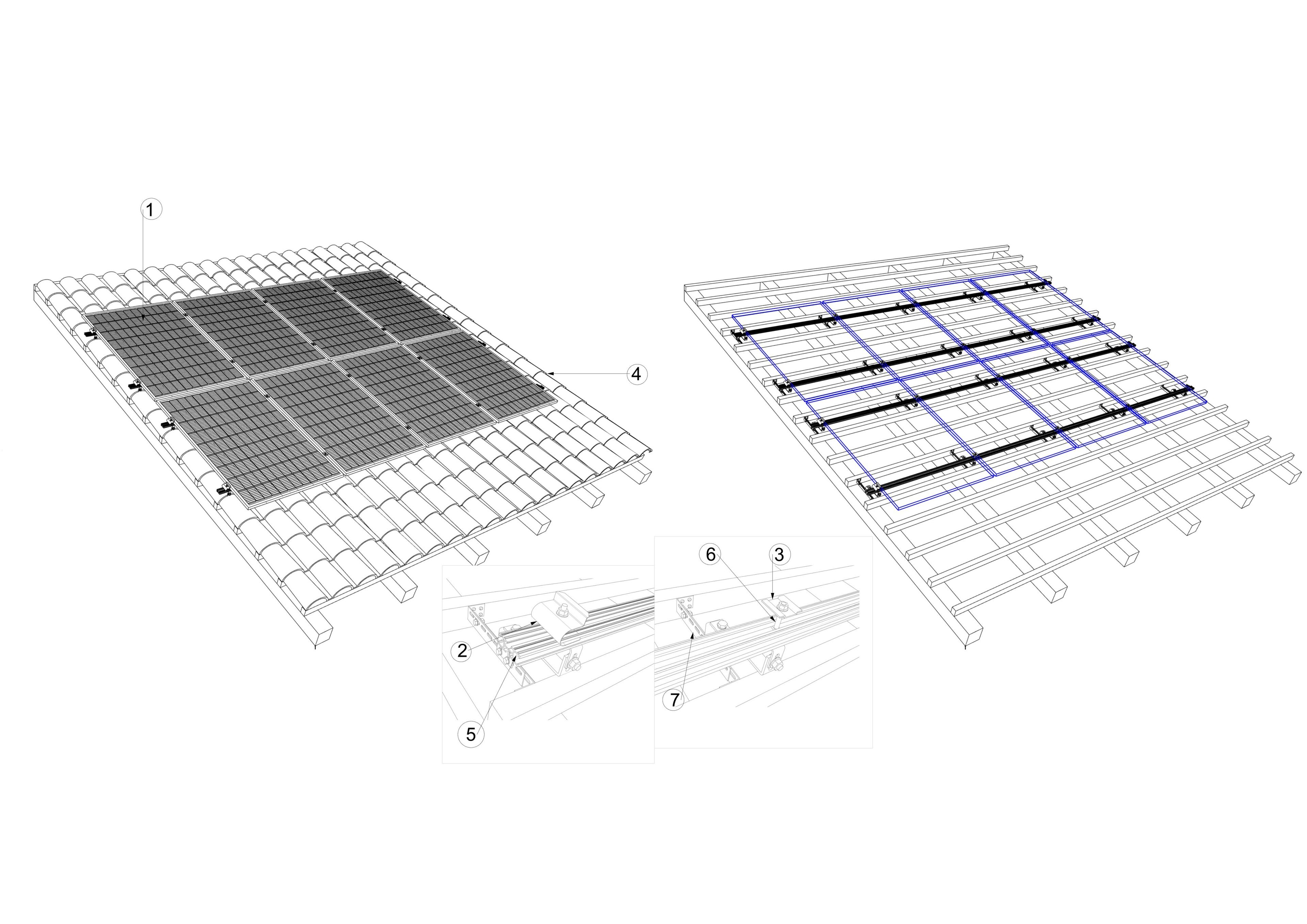 Поддержка фотоэлектрической системы ECOBEL EASY ReGOLI® ARCH-00061743 - Вид №6