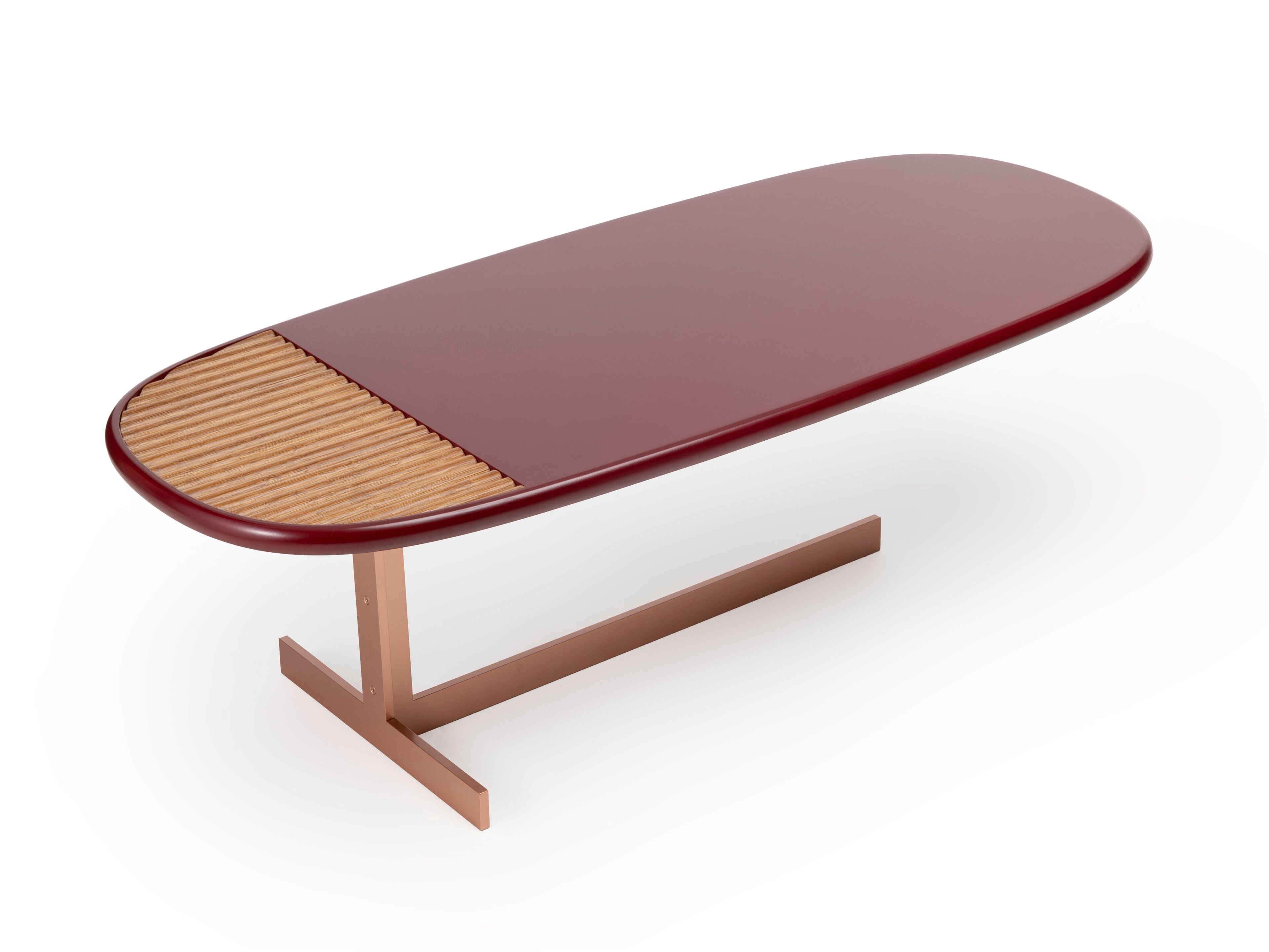 Низкий деревянный журнальный столик Bottega Intreccio NATURAE ARCH-00050722 - Вид №2