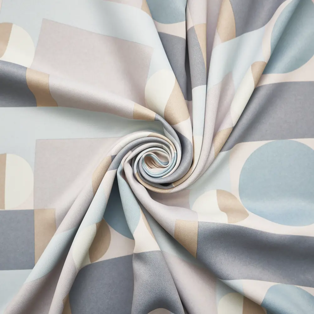 Штора на ленте Геометрия 200x270 см цвет серый WITERRA STLM-2035371 - Вид №7