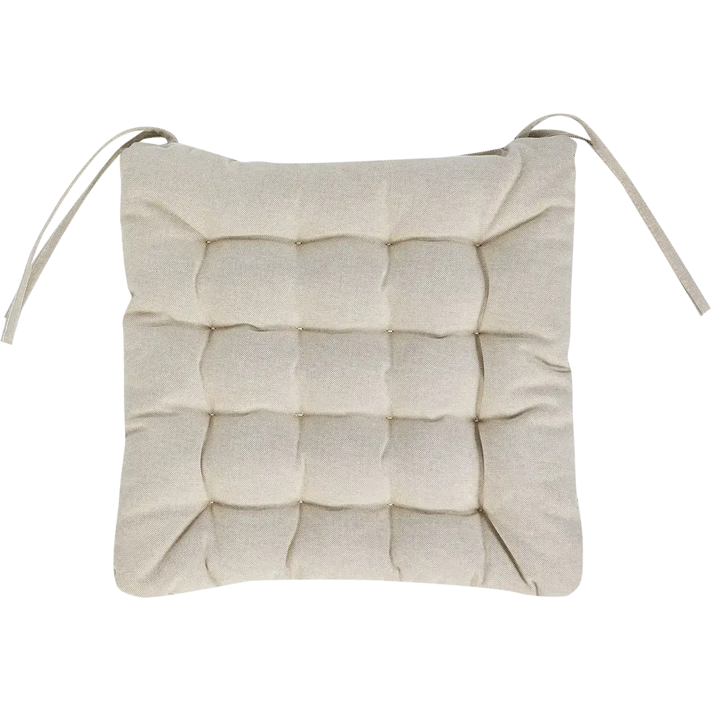 Сидушка LINEN WAY Elegan для стульев 38×38 см бежевая 85442291 STLM-1571584