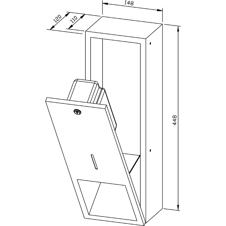 727596 Дозатор жидкого мыла WP208 WAGNER_EWAR A-LINE Wagner Ewar  - Вид №1