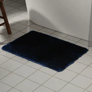 Коврик для ванной LEMER Simaxis - мягкий и влаговпитывающий в синем цвете 89384866