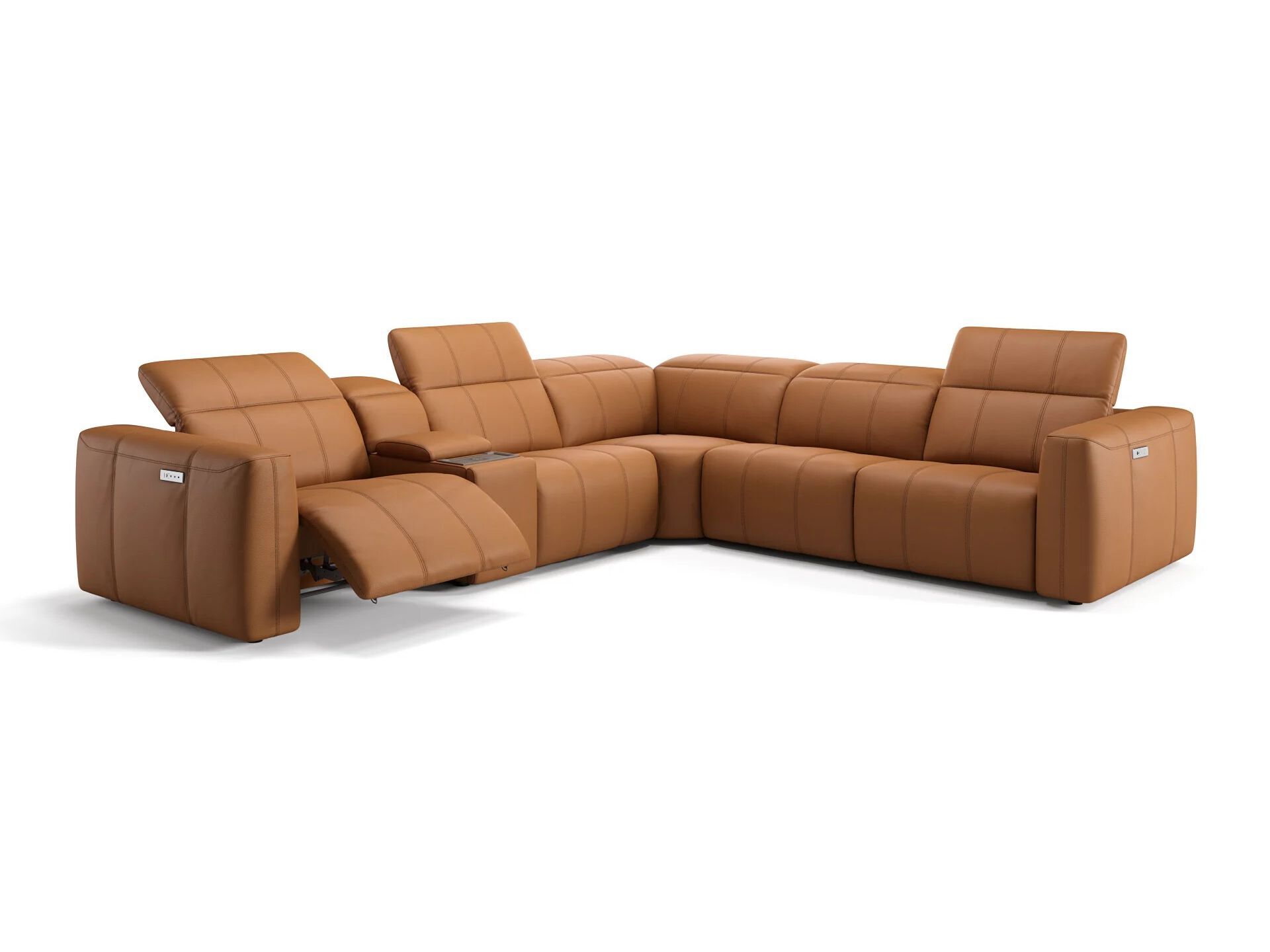 Кожаный угловой диван Sofanella Флорида ARCH-00080210