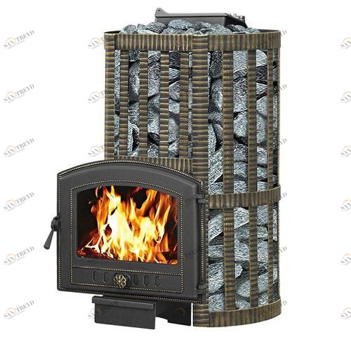 Печь для бани Везувий Ураган Ковка 28 (224) с закрытой каменкой 3733