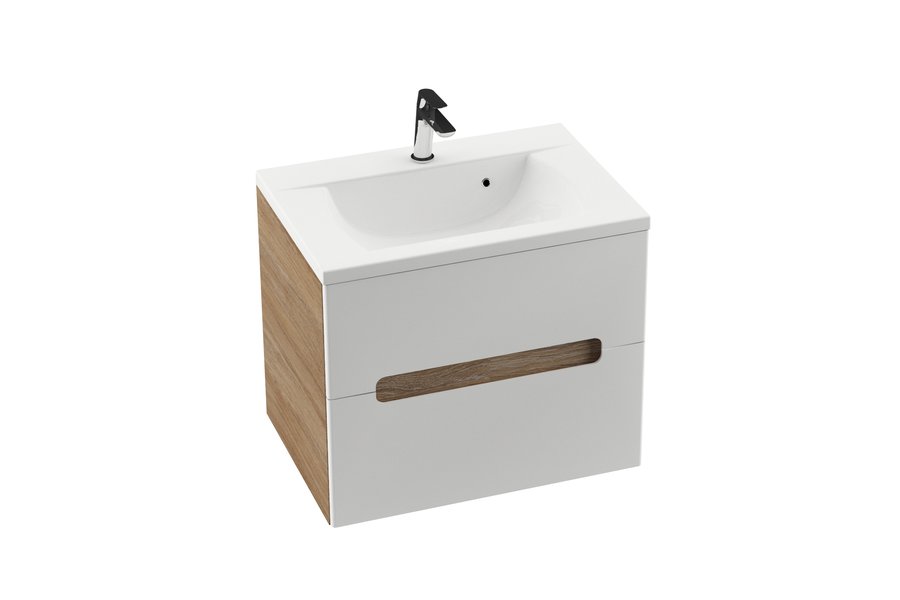 Тумба под умывальник SD 600 CLASSIC II латте/белая Ravak X000000904 - Вид №2