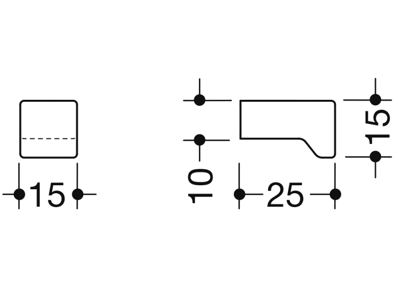 547.15B мебельная ручка HEWI USA Produkte  - Вид №16