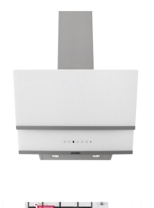 9211412 Вытяжка наклонная Simfer SM63W1 белый/белый, серебристый