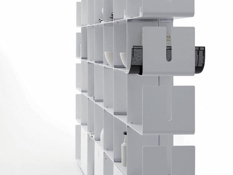 Dieffebi Модульный открытый книжный шкаф из алюминия Bookcases 7cw0-7cwan - Вид №4