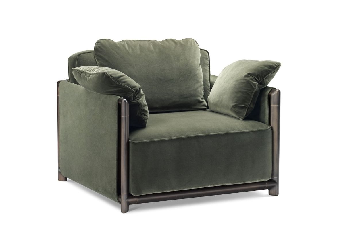 Бархатное кресло с подлокотниками GHIDINI1961 Додо ARCH-00009745 - Вид №1