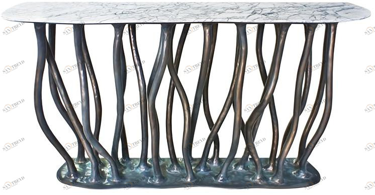 KARPA Овальная консоль из каррарского мрамора Allana K1027 