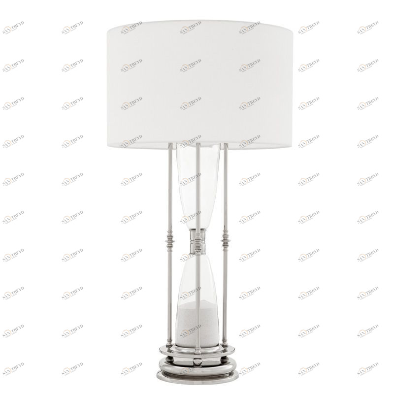 Настольная лампа Hourglass от Eichholtz 109288 EICHHOLTZ ИНТЕРЬЕРНЫЕ 062116 Белый;прозрачный 