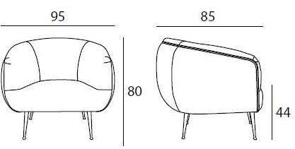 KOKET Кресло из ткани с подлокотниками sun-id-1381465 - Вид №7