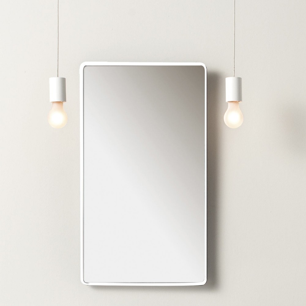 EVBASRMGEVER Life Design Зеркало прямоугольное настенное  Непрозрачный серый 