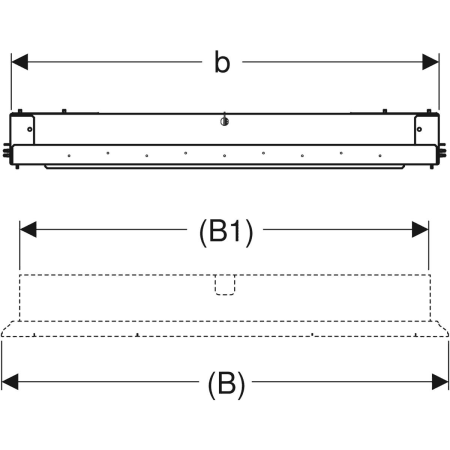 GEBERIT 111.052.00.1 Монтажная коробка Geberit Duofix для зеркального шкафа Geberit ONE  - Вид №2
