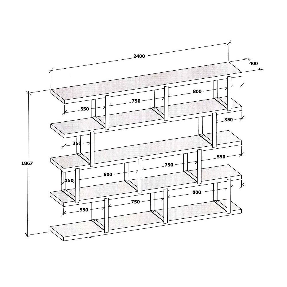 Стеллаж / Cube3 Olivieri sun-id-378254 - Вид №5