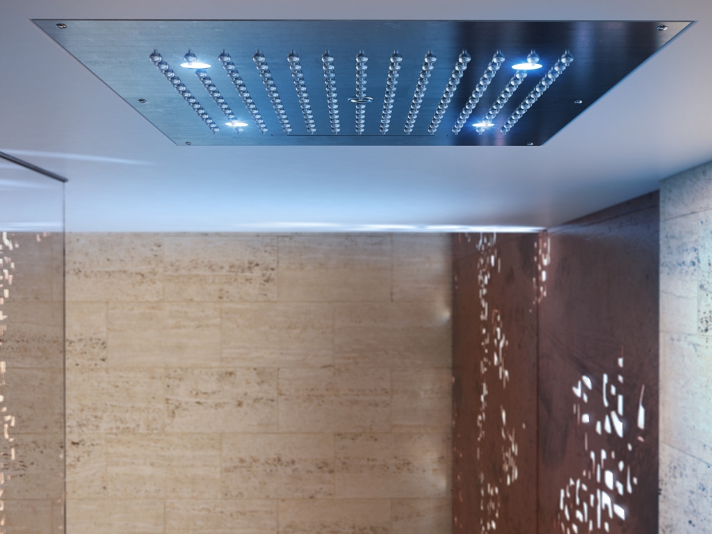 H38905 Потолочный & настенный душ Dream 2 Sprays - RGB CROMOTHERAPY BOSSINI  - Вид №3