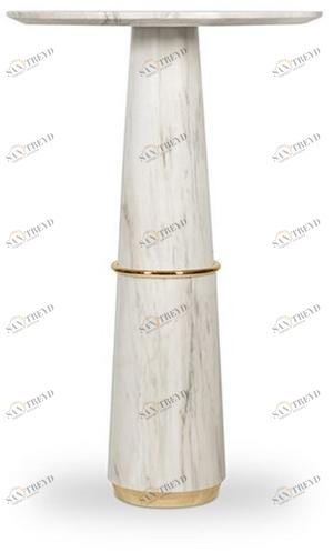 BRABBU Круглый мраморный высокий стол Agra sun-id-1385737