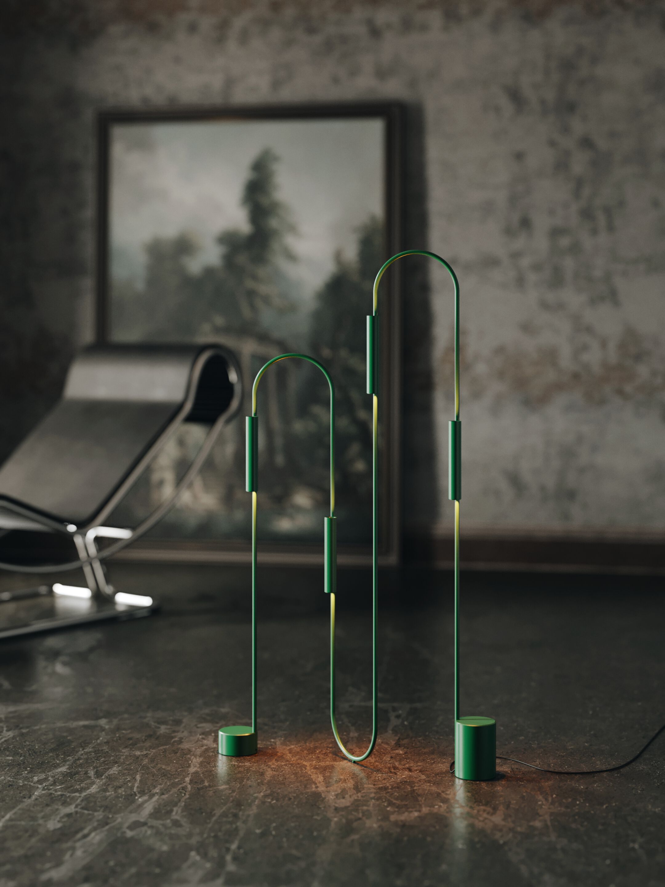 Латунь регулируемый светодиодный торшер Rakumba Pop ARCH-00144443 - Вид №2