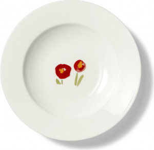 10639882 Dibbern Тарелка суповая Dibbern "Впечатление.Красные маки" 23см Фарфор