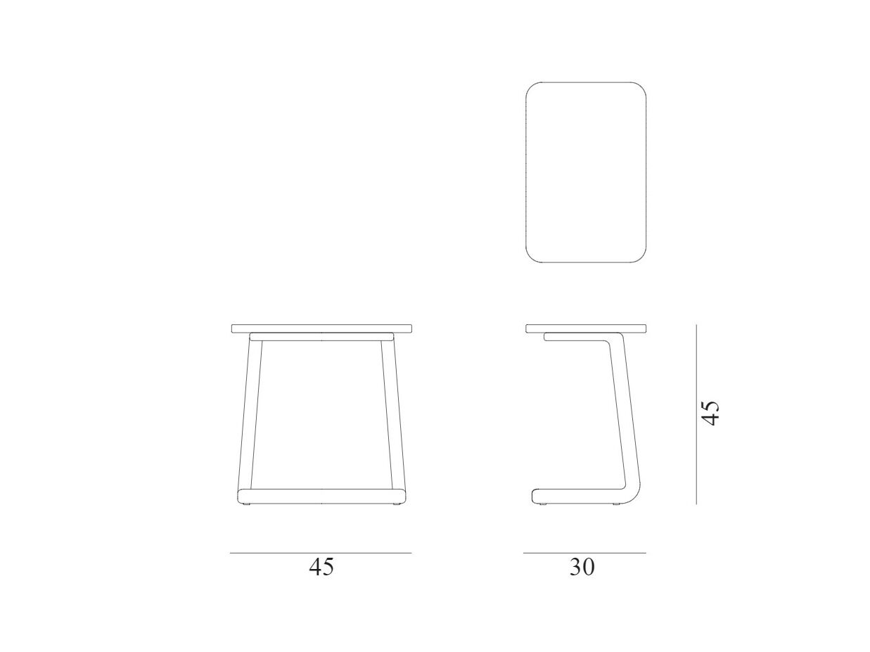 Бронзовый прямоугольный садовый столик Exteta Moonlight ARCH-00053616 - Вид №19
