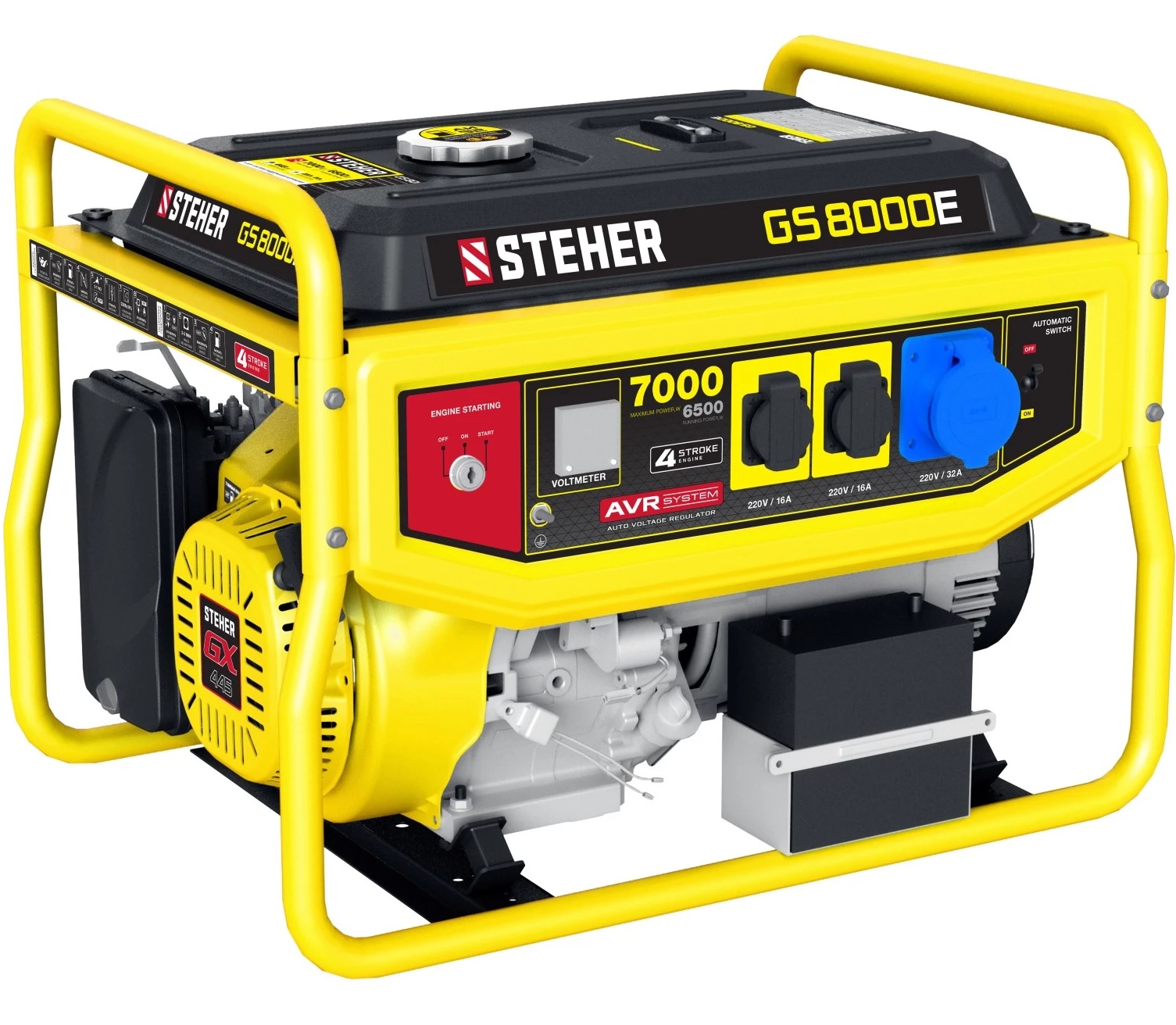 Электрогенератор   бензиновый STEHER GS-8000Е 5307698 STDN-0069520