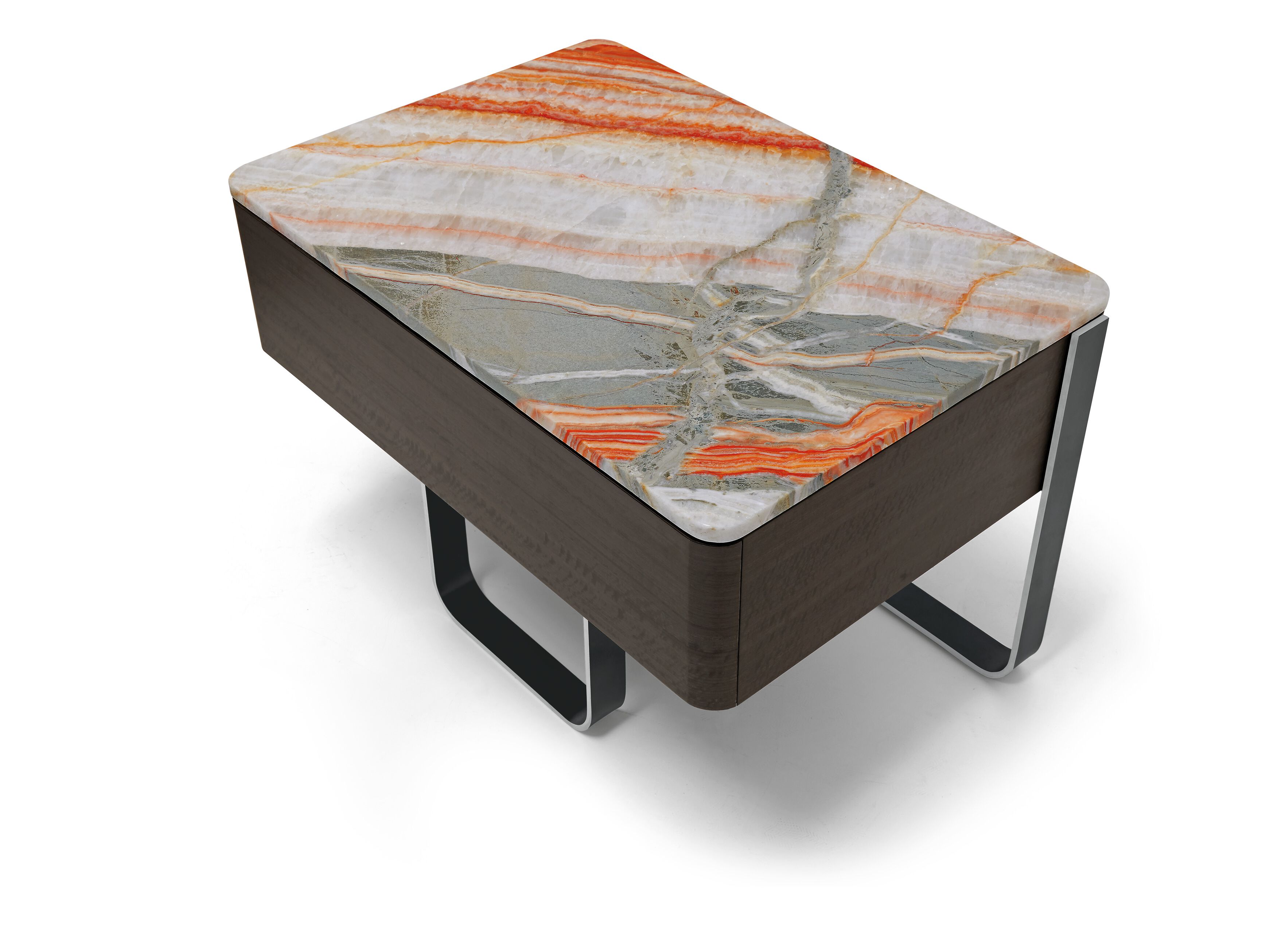 Тумбочка с деревянным ящиком и мраморным верхом Arketipo EFFETTO NOTTE ARCH-00021124 - Вид №1