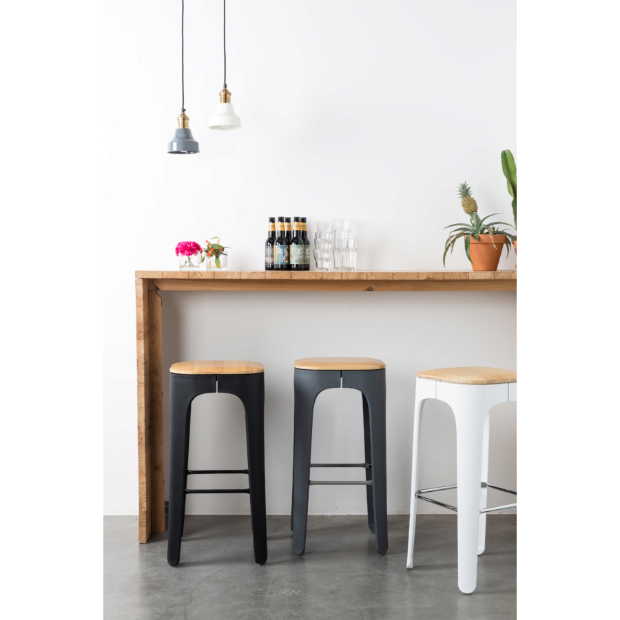 Стул барный Up-High белый White Label Living 1500239 - Вид №1