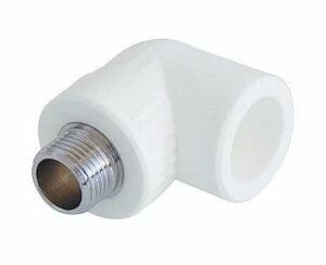 Угольник переходной НР KALDE 90 D40х1 1/4" полипропиленовый белый