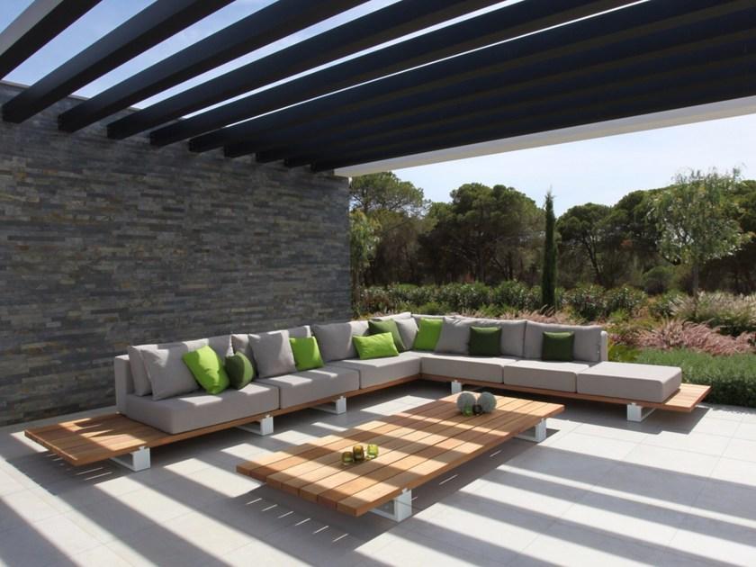 Royal Botania Низкий прямоугольный алюминиевый садовый столик в современном стиле Vigor lounge sun-id-1363020 - Вид №1