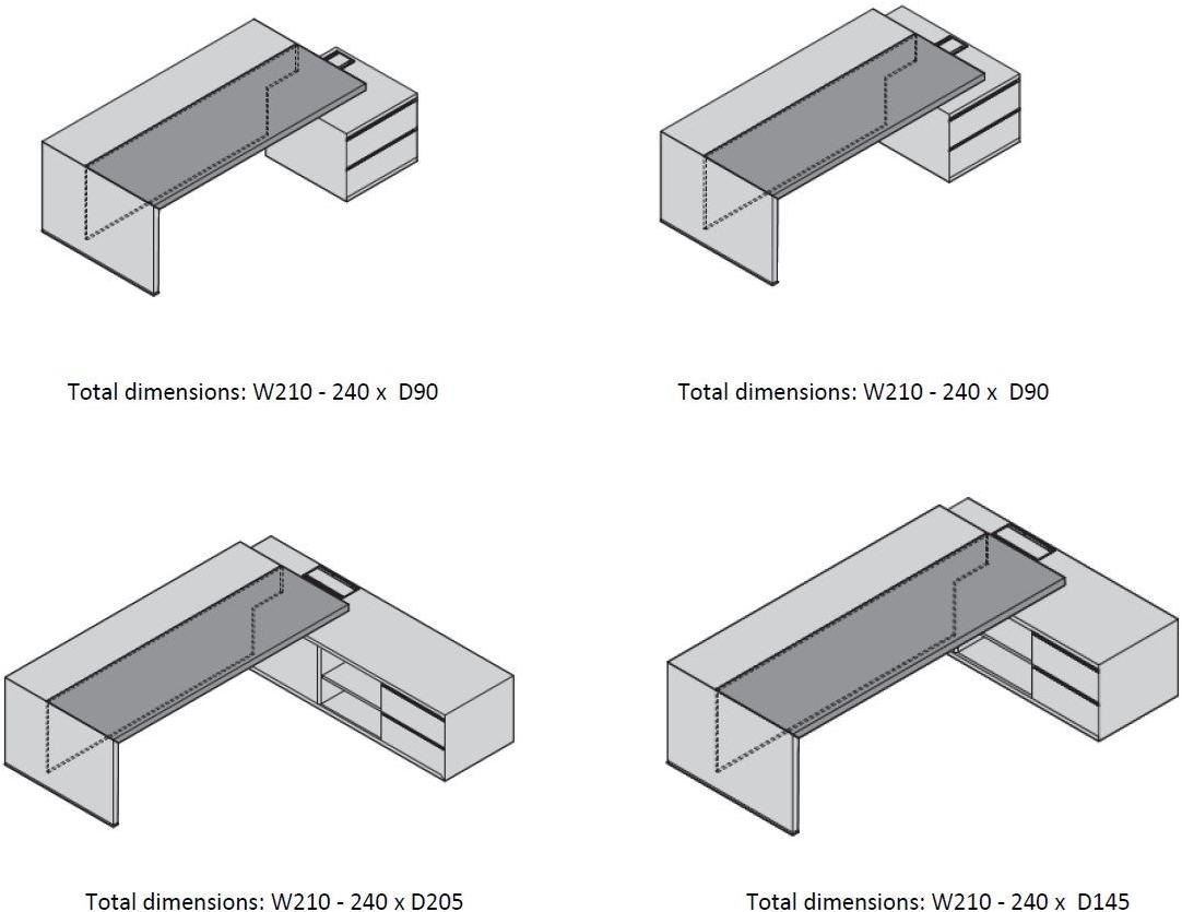 ESTEL GROUP Угловой стол с системой управления кабелями sun-id-1443615 - Вид №5