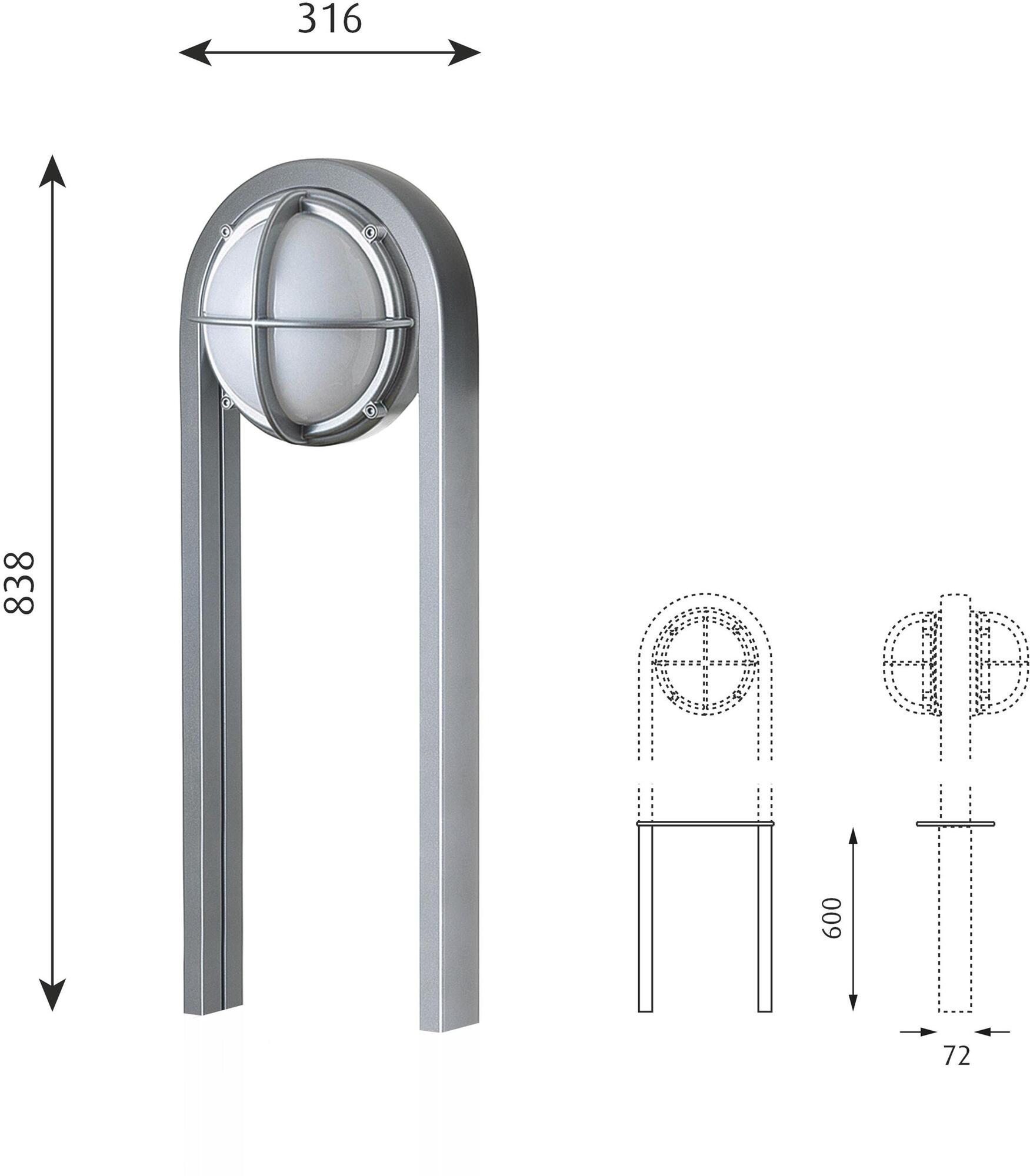 Louis Poulsen Светодиодный алюминиевый столбик Skot sun-id-1463035 - Вид №9