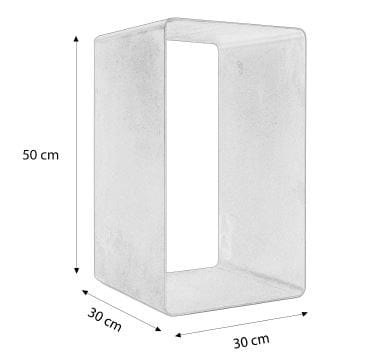 Железный книжный шкаф / журнальный столик Lusent35 параллелепипеды ARCH-00071000 - Вид №6