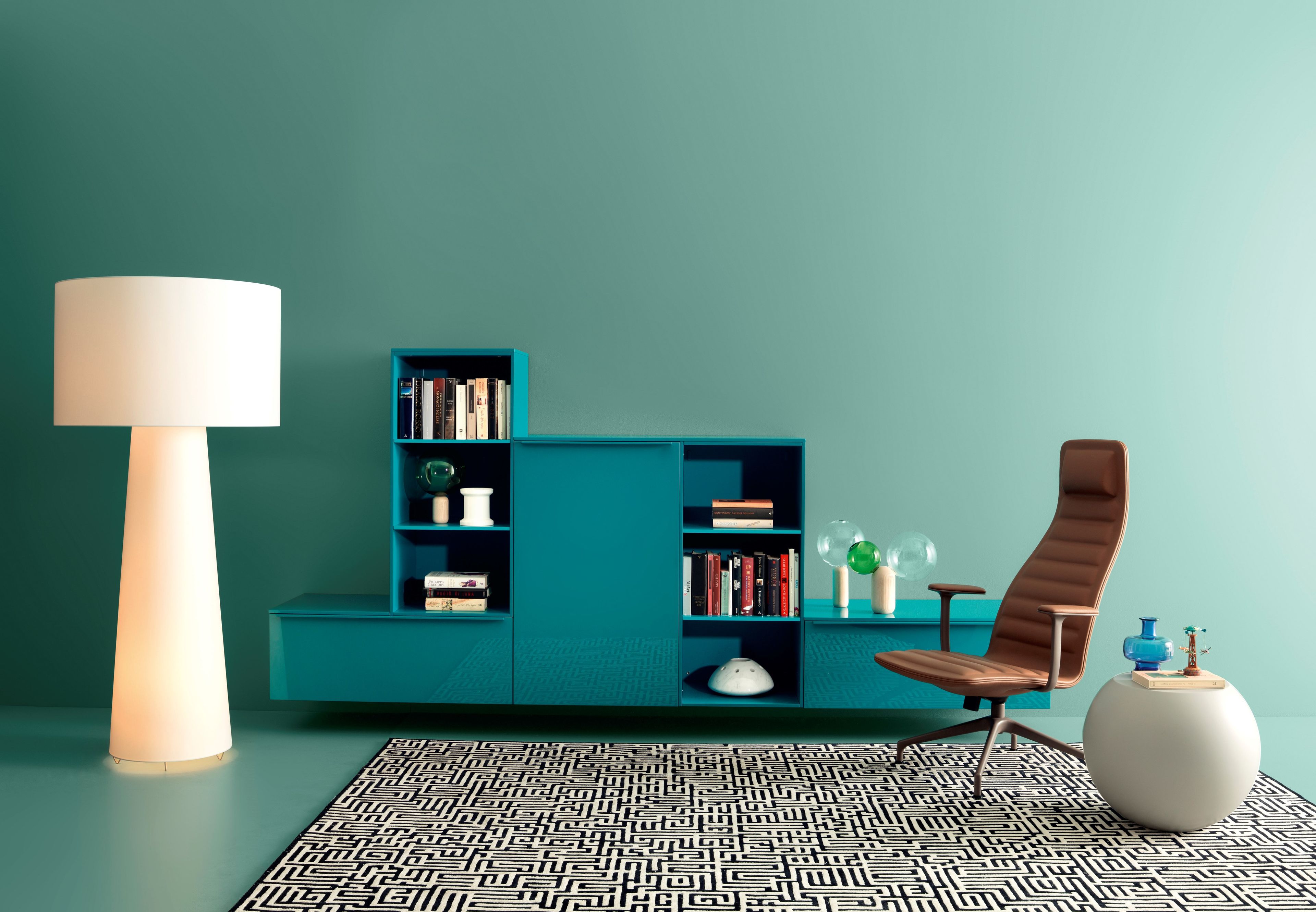 4-спицевое тканевое вращающееся офисное кресло CAPPELLINI ARCH-00036722 - Вид №5