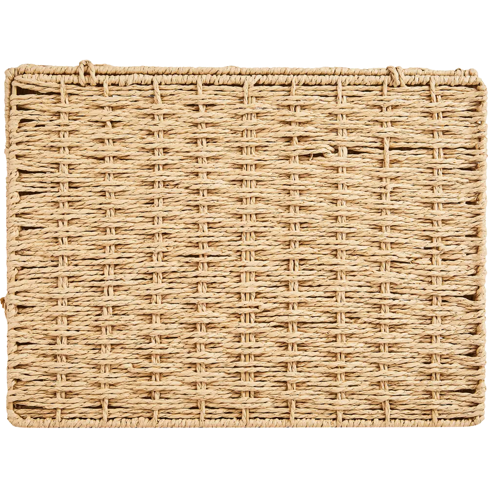 Корзина с крышкой для хранения 38x18x28 см бумага цвет бежевый 89344350 STLM-2088075 SPACEO Kub - Вид №8