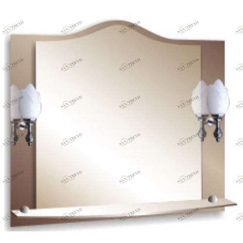 Зеркало Верона с фонарем 525х740 (009) Верона МИР ЗЕРКАЛ 2322462