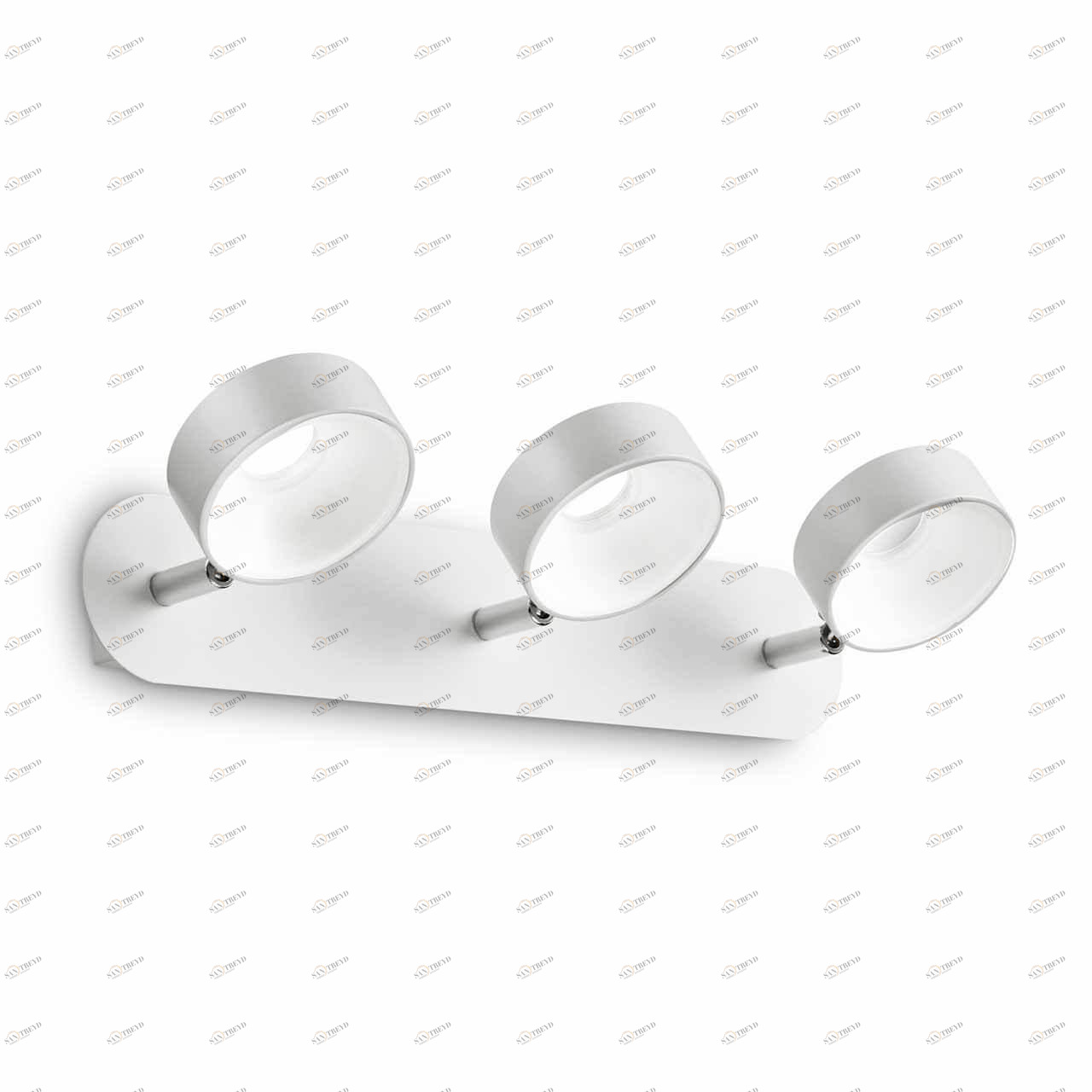 Спот настенный светодиодный на 3 лампы белый Oby Oby PL3 IDEAL LUX OBY 00-3948952 Белый 