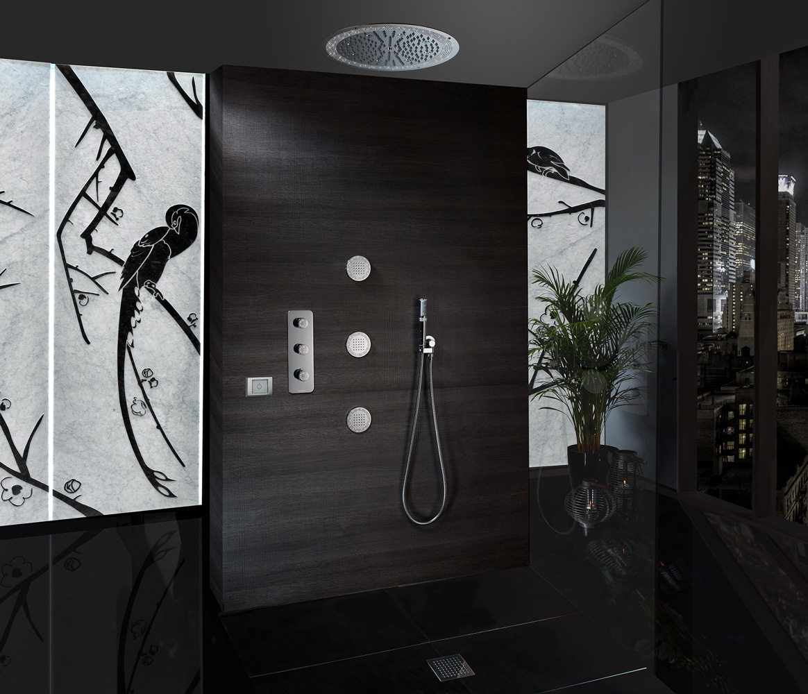 H37457 Потолочный & настенный душ DREAM - OKI - RGB CROMOTHERAPY BOSSINI  - Вид №6