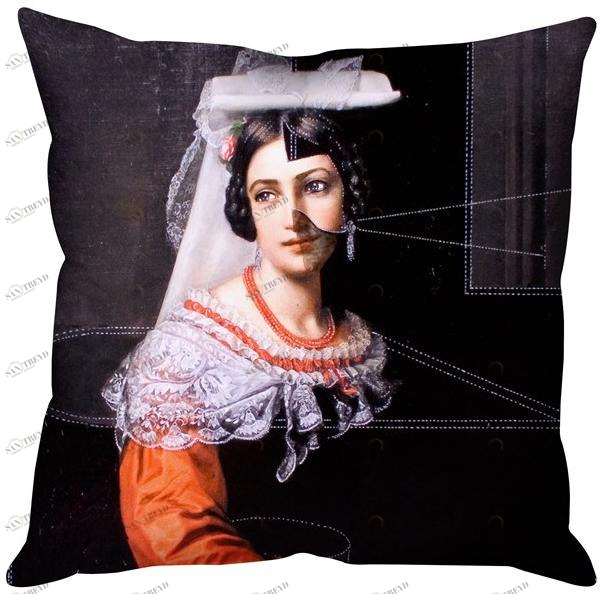 Mineheart Подушка из парусины квадратная  Acc/057 -bc 