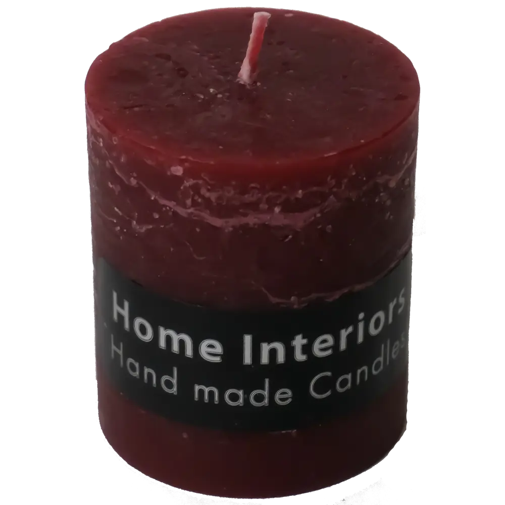 Свеча-столбик Рустик 60x70 см цвет бордо Santreyd STLM-2019987 - Вид №1