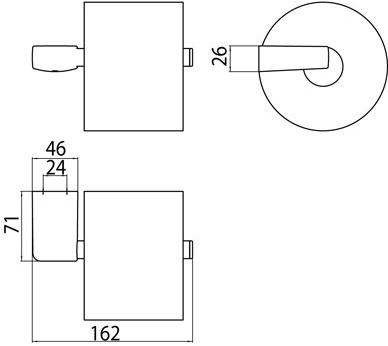 Emco Bad Держатель металлического рулона Trend 0205 001 00 - Вид №1