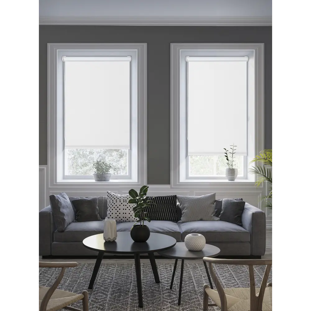 Штора рулонная блэкаут Midnight 70x175 см белая GARDEN STLM-2141008 - Вид №4