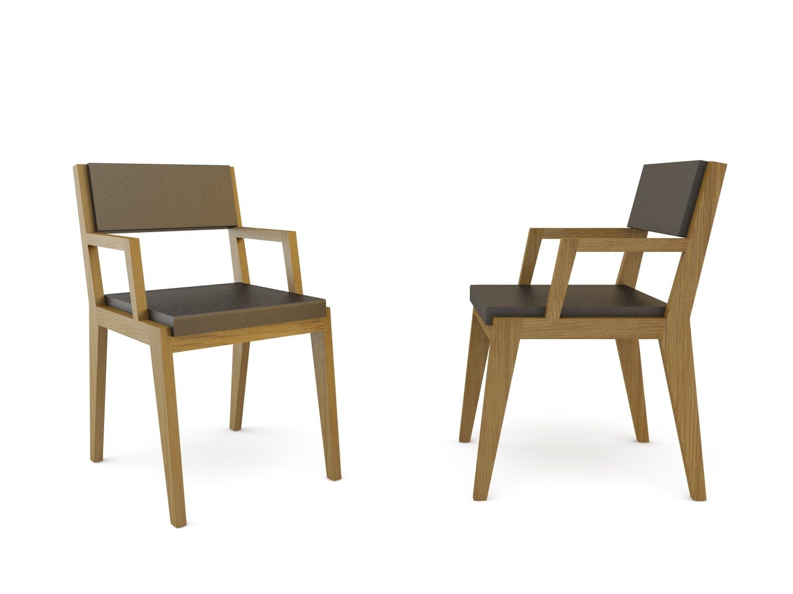 Деревянный стул и QM Foam с подлокотниками Quinze & Milan номер 26 ARCH-00052536 - Вид №2