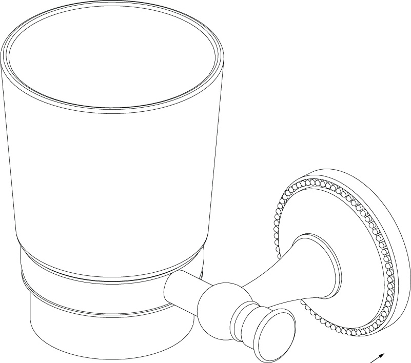 9506 Подстаканник одинарный GR- GRAMPUS ALFA - Вид №2